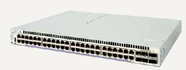 Alcatel-Lucent OmniSwitch 6860E-P48 - Switch - L3 - gestito - 48 x 10/100/1000 (PoE+) + 4 x 10 Gigabit Ethernet / 1 Gigabit Ethernet SFP+ - flusso d'aria da anteriore a posteriore - montabile su rack - PoE+ (750 W)