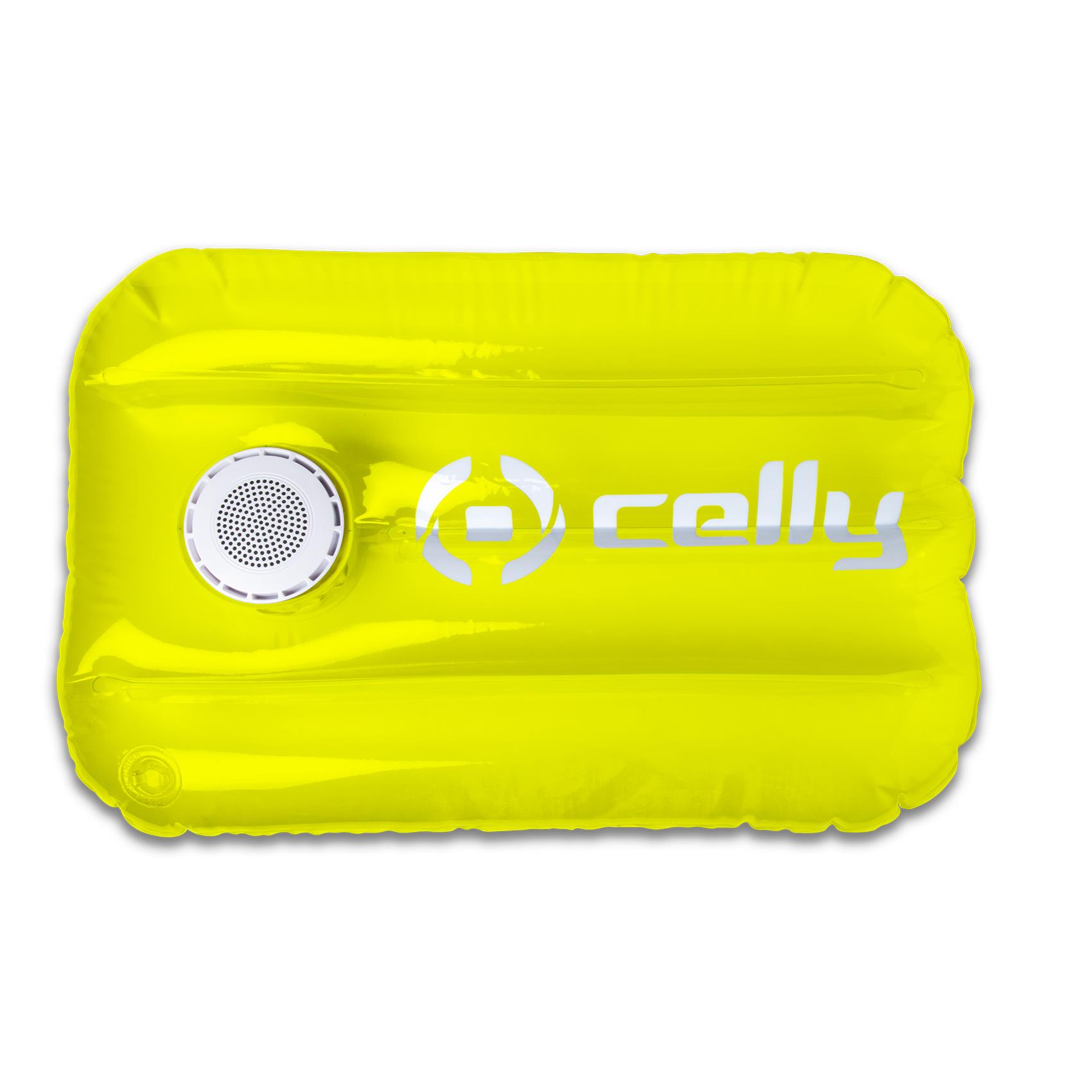Celly POOLPILLOW - Altoparlante - portatile - senza fili - Bluetooth - 3 Watt - giallo