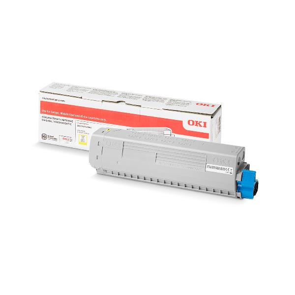 OKI - Giallo - originale - cartuccia toner - per C824dn, 824n, 834dnw, 834nw