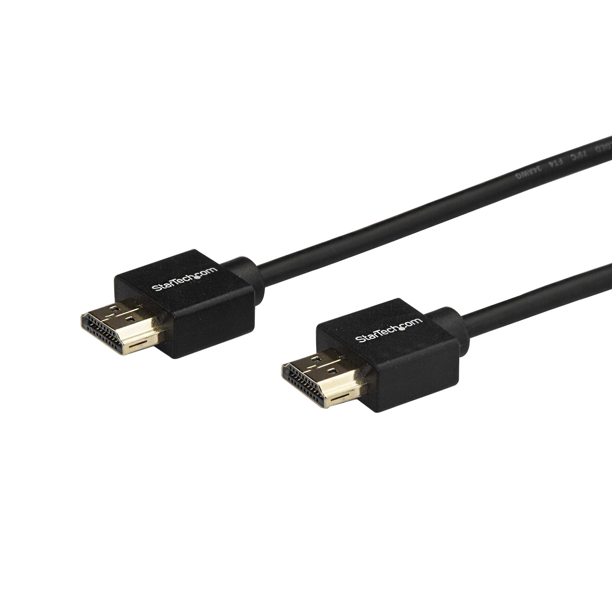 StarTech.com Cavo HDMI Premium ad alta velocità con Connettori a Presa da 2m - 4K 60Hz - Cavo HDMI - HDMI maschio a HDMI maschio - 2 m - nero - per P/N: ST122HD202, ST124HD202, TB32HD24K60, TB3DKM2HDL