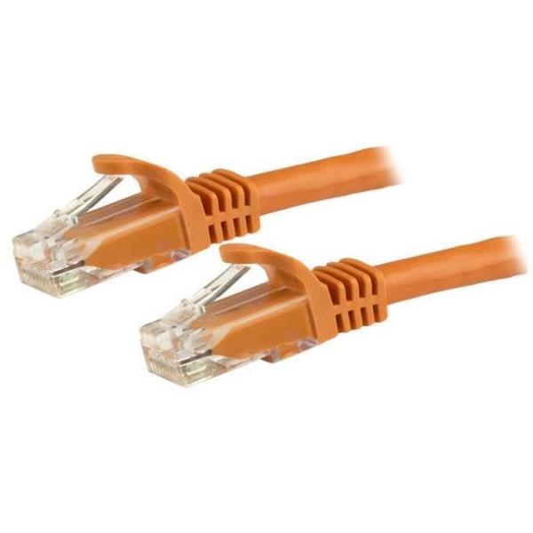 StarTech.com Cavo patch antigroviglio UTP RJ45 Cat6 Gigabit 3 m arancione - Cavo patch 3 m (N6PATC3MOR) - Cavo patch - RJ-45 (M) a RJ-45 (M) - 3 m - UTP - CAT 6 - stampato, antiaggrovigliamento - arancione