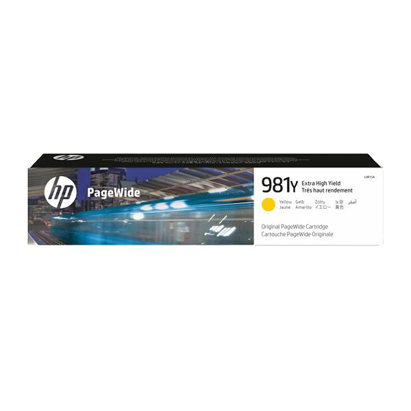 HP 981Y - 185 ml - Extra High Yield - giallo - originale - PageWide - cartuccia d'inchiostro - per PageWide Enterprise Color MFP 586; PageWide Managed Color E55650