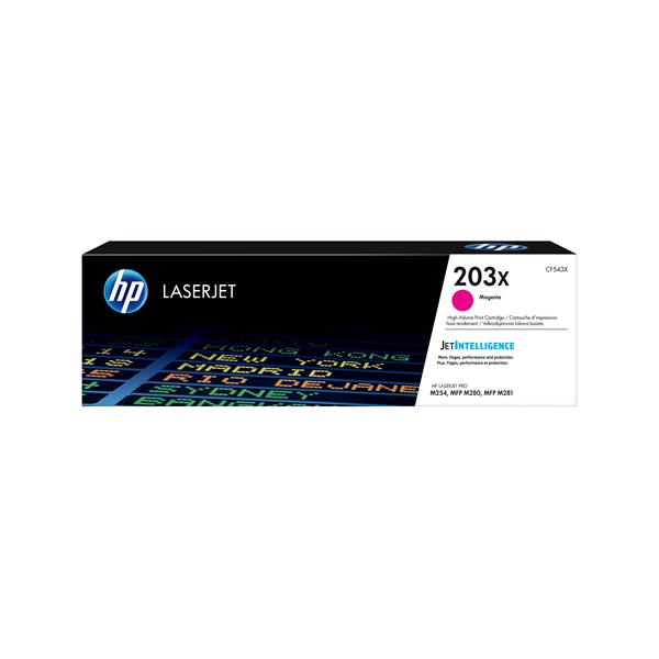 HP 203X - Alta resa - magenta - originale - LaserJet - cartuccia toner (CF543X) - per Color LaserJet Pro M254dw, M254nw, MFP M280nw, MFP M281cdw, MFP M281fdn, MFP M281fdw