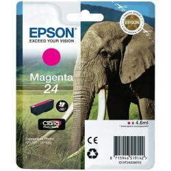 Epson 24 - 4.6 ml - magenta - originale - blister con allarme a radiofrequenza - cartuccia d'inchiostro - per Expression Photo XP-55, 750, 760, 850, 860, 950, 960, 970; Expression Premium XP-750, 850