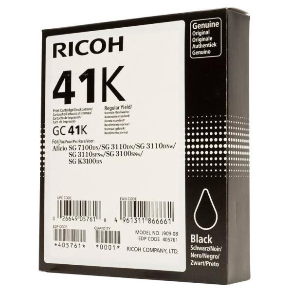 Ricoh - Nero - originale - cartuccia d'inchiostro - per Ricoh Aficio SG 3100, Aficio SG 3110, Aficio SG 7100, SG 3110, SG 3120, SG K3100