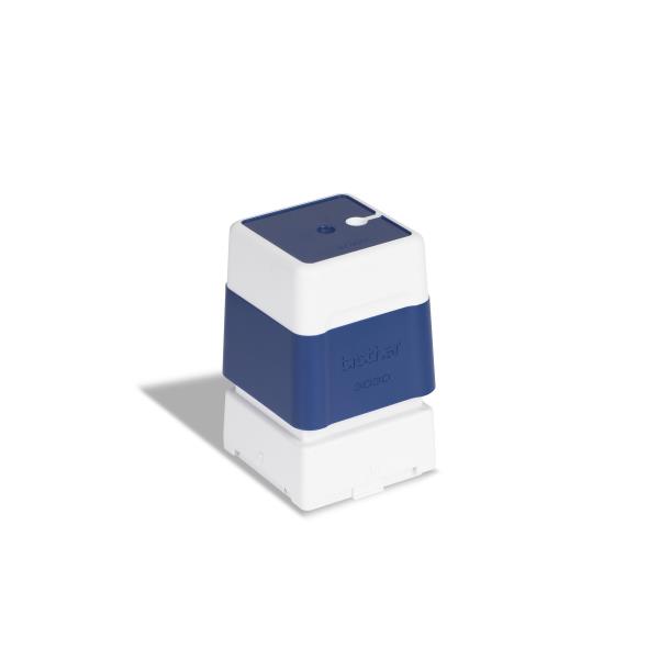 Brother 4040 - Timbro - preinchiostrato - blu - testo personalizzabile - 40 x 40 mm (pacchetto di 12)