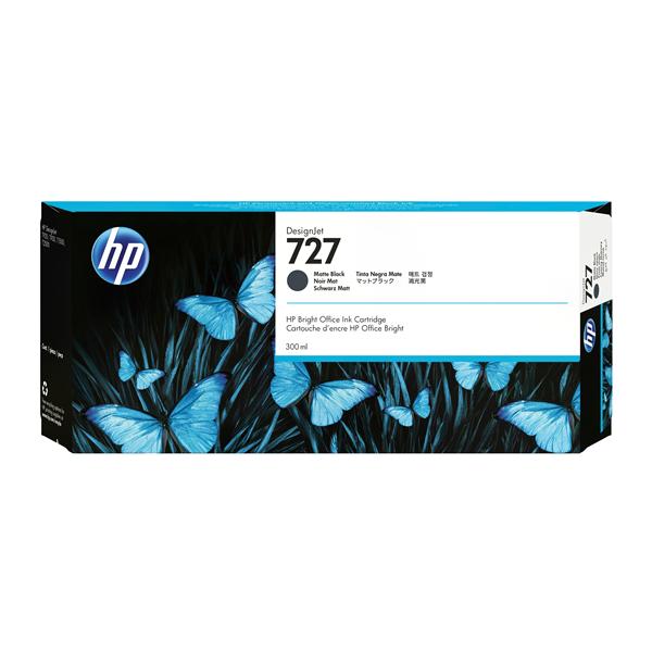 HP 727 - 300 ml - alta capienza - nero opaco - originale - DesignJet - cartuccia d'inchiostro - per DesignJet T1500, T1530, T2500, T2530, T920, T930