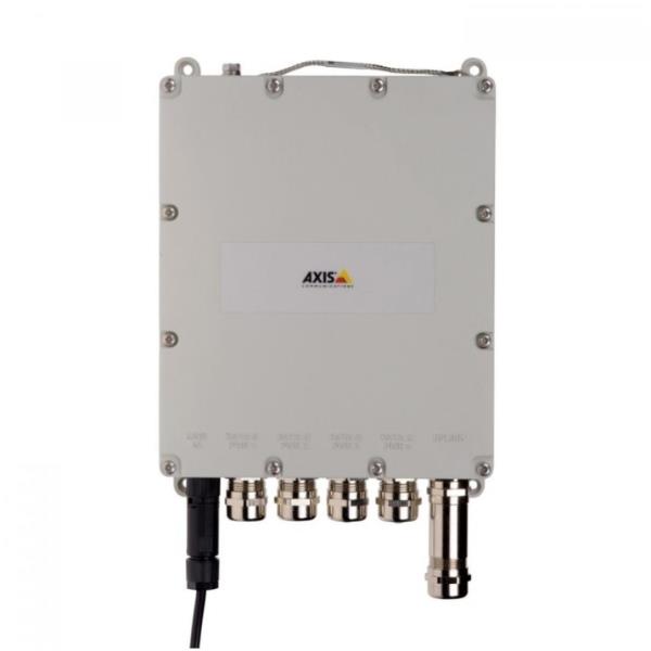 Axis T8504-E Outdoor PoE Switch - Switch - gestito - 4 x 10/100/1000 (PoE+) + 1 x SFP (GBIC mini) uplink - montabile su asta - PoE+ (150 W) - per AXIS P1455-LE, P1455-LE-3 License Plate Verifier Kit, Q3538-LVE; Q60 Series