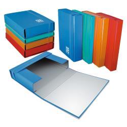 Blasetti One Color - Cartelletta a 3 lembi - larghezza dorsale 70 mm - per 250 x 350 mm - rosso