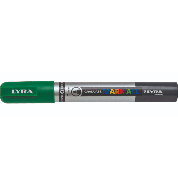 Lyra Graduate Mark All - Marcatore - permanente - verde linfa - 2 mm - medio