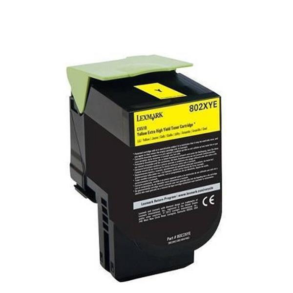 Lexmark 802YE - Giallo - originale - cartuccia toner LCCP, LRP - per Lexmark CX310dn, CX310n, CX410de, CX410dte, CX410e, CX510de, CX510dhe, CX510dthe