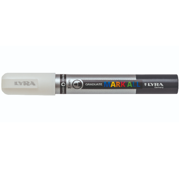 Lyra Graduate Mark All - Marcatore - bianco - inchiostro base acqua - 2 mm - medio