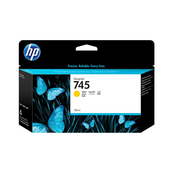 HP 745 - 130 ml - giallo - originale - DesignJet - cartuccia d'inchiostro - per DesignJet HD Pro MFP, Z2600 PostScript, Z5600 PostScript
