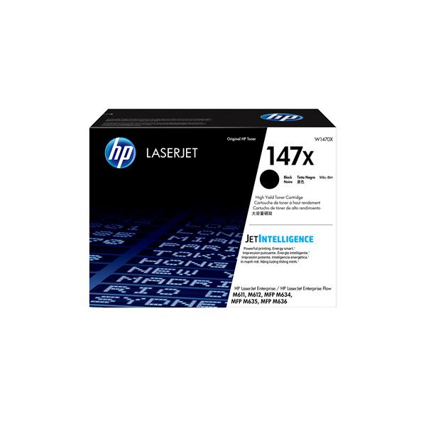 HP 147X - Alta resa - nero - originale - LaserJet - cartuccia toner (W1470X) - per LaserJet Enterprise MFP M635; LaserJet Enterprise Flow MFP M634, MFP M635, MFP M636