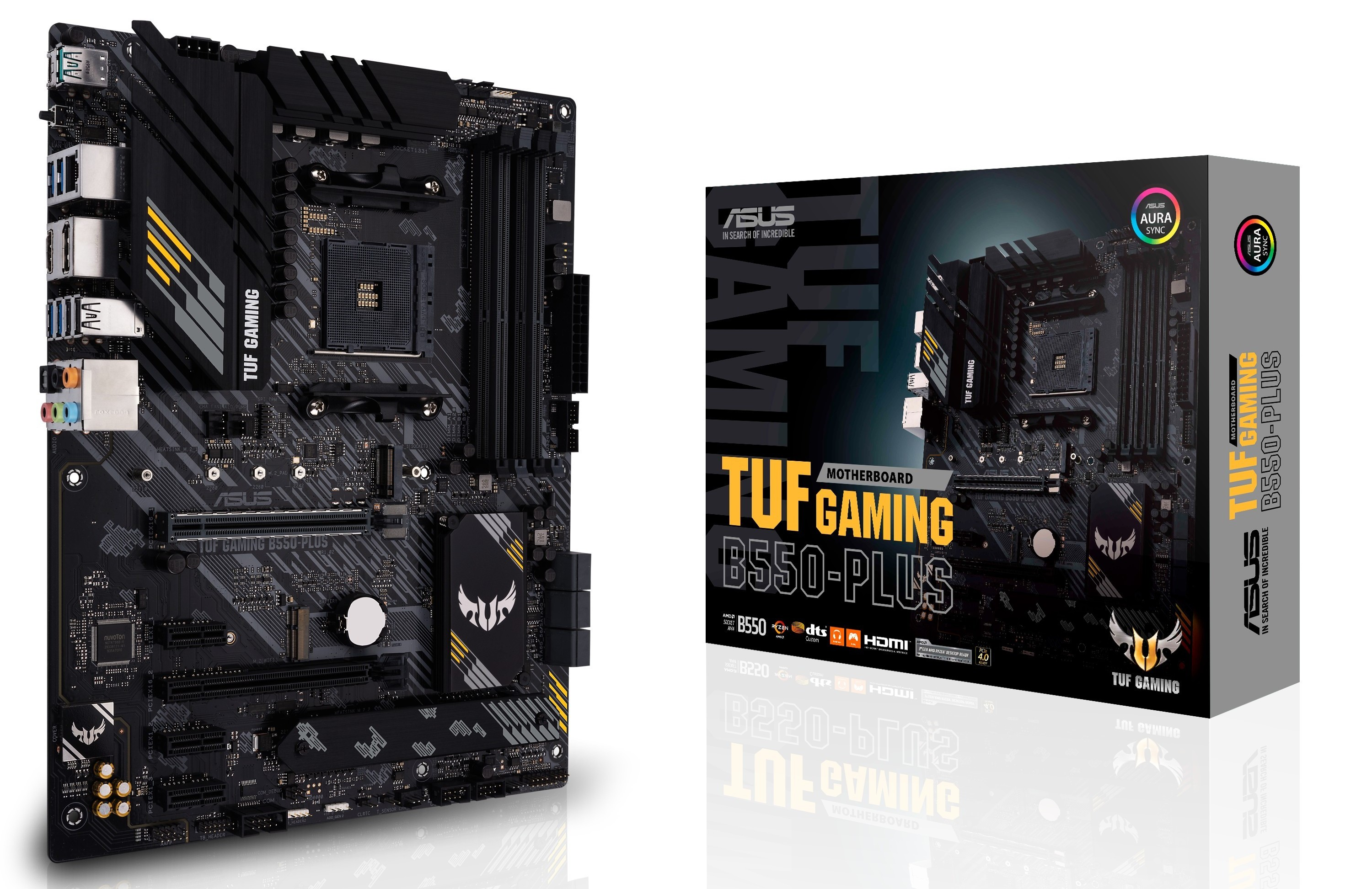 ASUS TUF GAMING B550-PLUS - Scheda madre - ATX - Socket AM4 - AMD B550 Chipset - USB-C Gen2, USB 3.2 Gen 1, USB 3.2 Gen 2 - 2.5 Gigabit LAN - scheda grafica (richiesta CPU) - HD Audio (8 canali)
