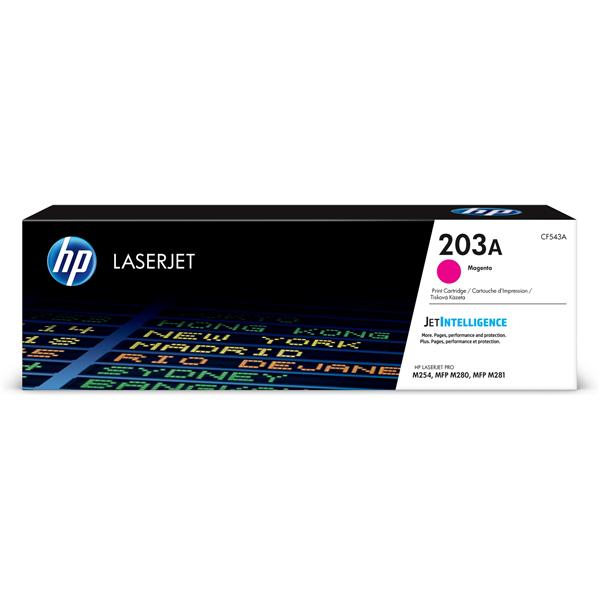 HP 203A - Magenta - originale - LaserJet - cartuccia toner (CF543A) - per Color LaserJet Pro M254dw, M254nw, MFP M280nw, MFP M281cdw, MFP M281fdn, MFP M281fdw