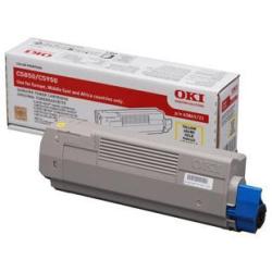 OKI - Giallo - originale - cartuccia toner - per OKI MC560dn, MC560n; C5850dn, 5850n, 5950cdtn, 5950dn, 5950dtn, 5950n