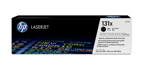 HP 131x - Alta resa - nero - originale - LaserJet - cartuccia toner (CF210X) - per LaserJet Pro 200 M251n, 200 M251nw, MFP M276n, MFP M276nw