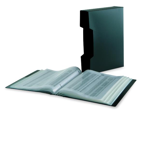 Fellowes - Porta listini - 100 compartimenti - nero