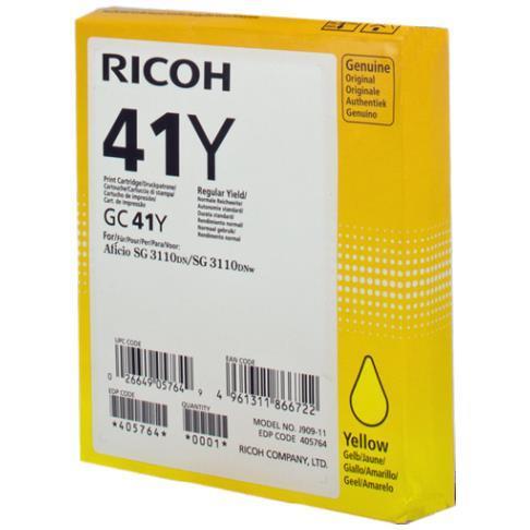Ricoh - Giallo - originale - cartuccia d'inchiostro - per Ricoh Aficio SG 3100, Aficio SG 3110, Aficio SG 7100, SG 3110, SG 3120