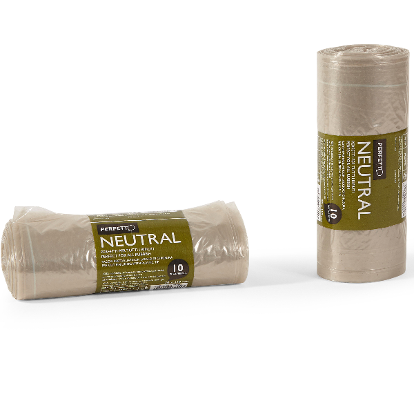 Perfetto Classic - Sacchetto per rifiuti - neutro - pacco da 10