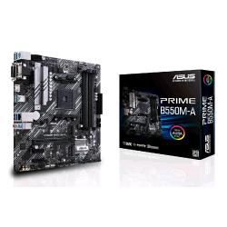 ASUS PRIME B550M-A - Scheda madre - micro ATX - Socket AM4 - AMD B550 Chipset - USB 3.2 Gen 1, USB 3.2 Gen 2 - Gigabit LAN - scheda grafica (richiesta CPU) - HD Audio (8 canali)