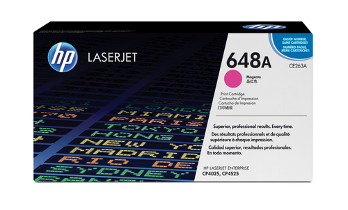 HP 648A - Magenta - originale - LaserJet - cartuccia toner (CE263A) - per Color LaserJet Enterprise CP4025dn, CP4025n, CP4525dn, CP4525n, CP4525xh