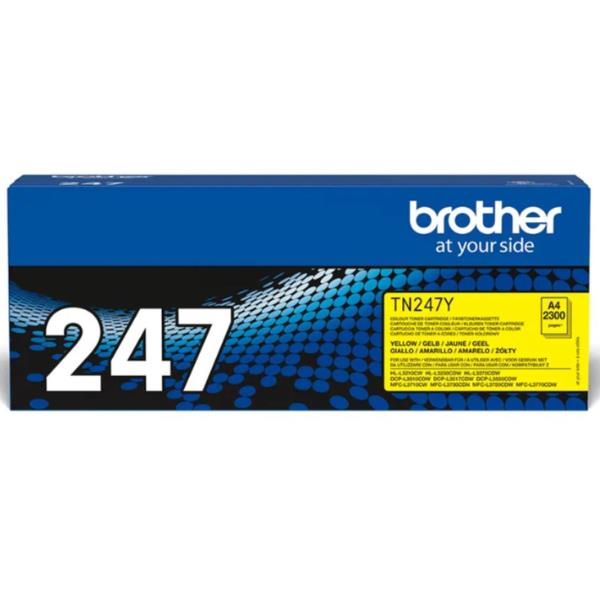 Brother TN247Y - Giallo - originale - cartuccia toner - per Brother DCP-L3510, L3517, L3550, HL-L3270, L3290, MFC-L3710, L3730, L3750, L3770