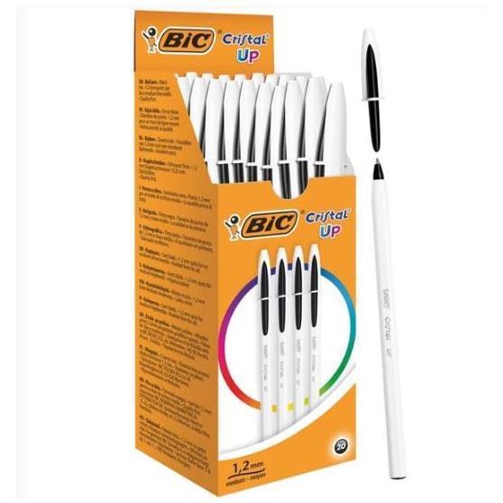 BIC Cristal UP - Penna a sfera - nero - 1.2 mm (pacchetto di 20)