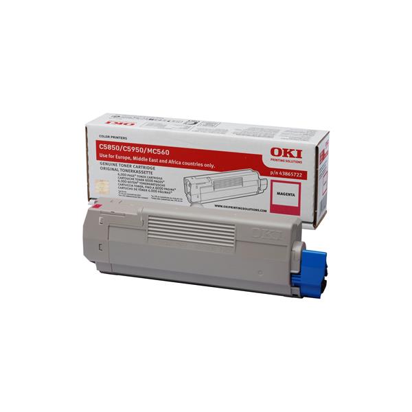 OKI - Magenta - originale - cartuccia toner - per OKI MC560dn, MC560n; C5850dn, 5850n, 5950cdtn, 5950dn, 5950dtn, 5950n