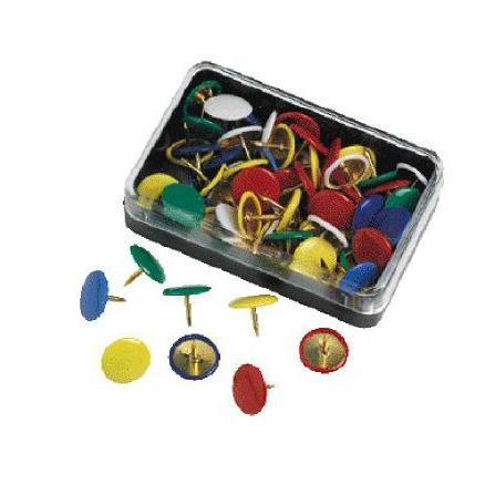 Molho Leone - Puntine da disegno - copertura in plastica - colori assortiti - pacco da 50