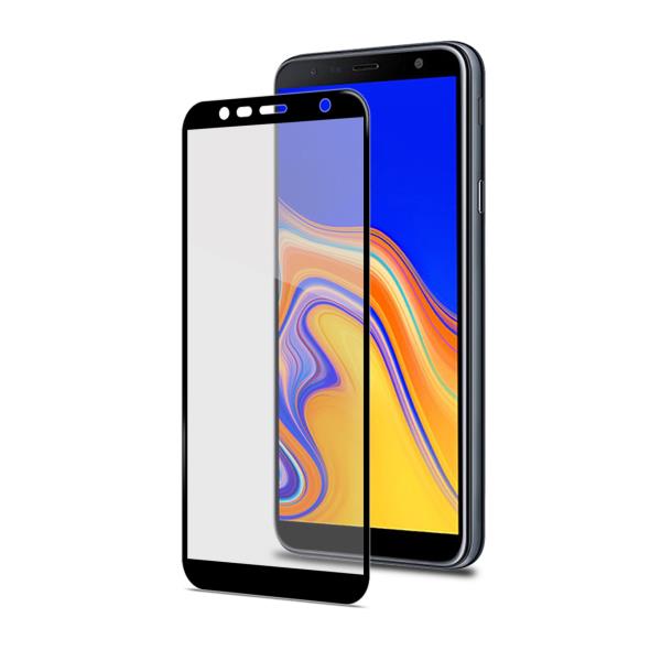 Celly FULLGLASS788BK - Protezione per schermo per telefono cellulare - vetro - colore telaio nero - per Samsung Galaxy J4+