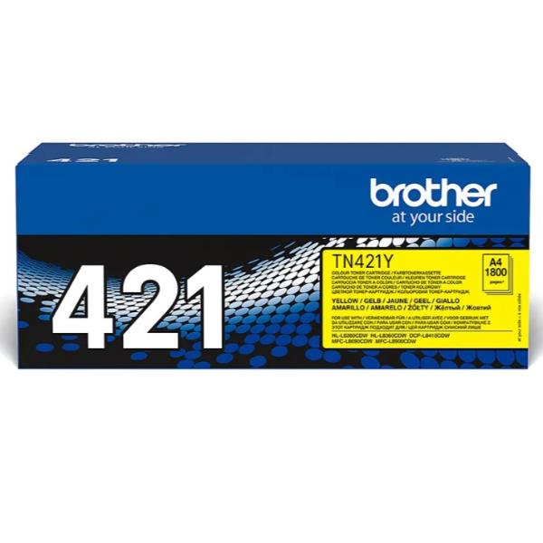 Brother TN421Y - Giallo - originale - cartuccia toner - per Brother DCP-L8410, HL-L8260, HL-L8360, MFC-L8690, MFC-L8900