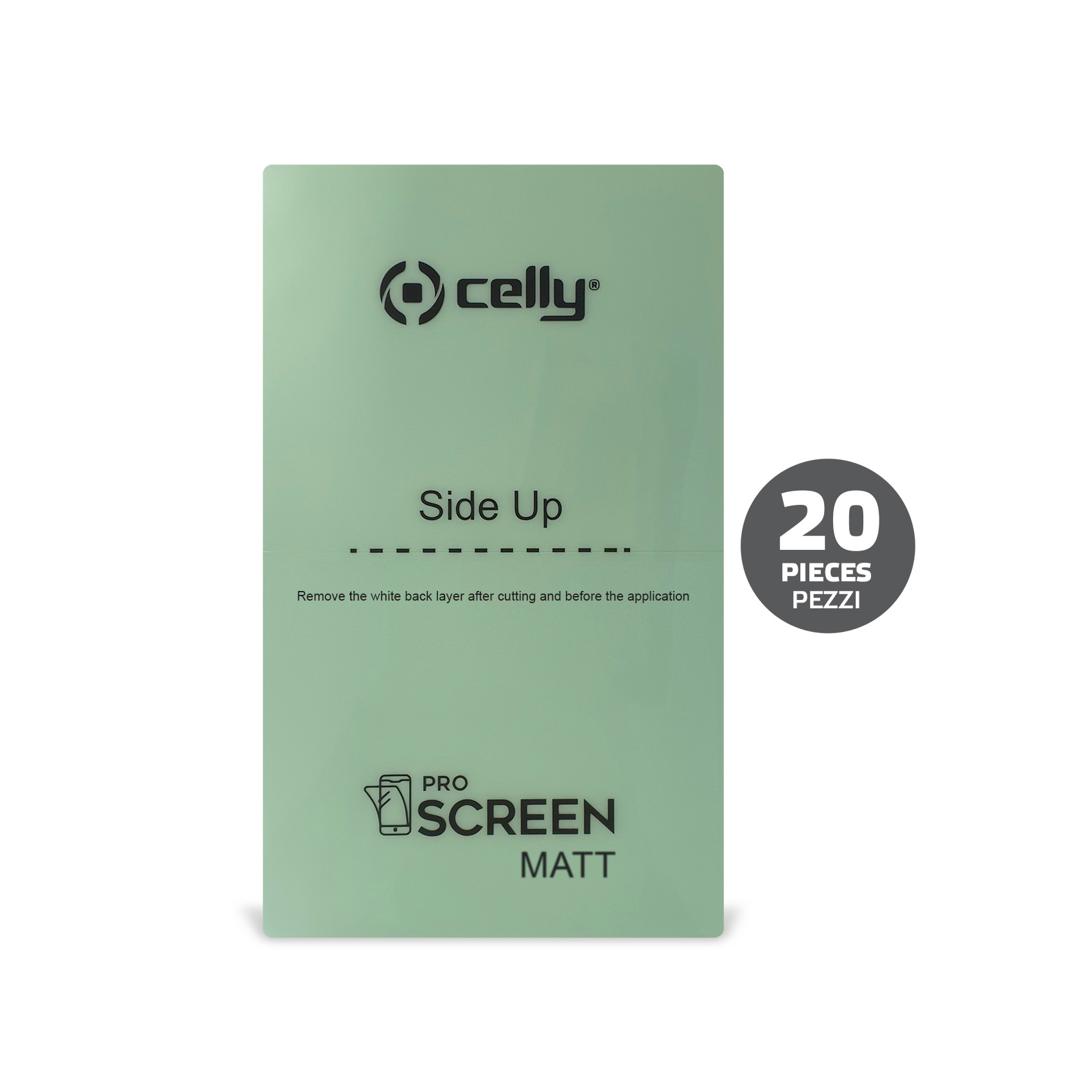 Celly FILM - Protezione per schermo per telefono cellulare - pellicola - trasparente opaco (pacchetto di 20)