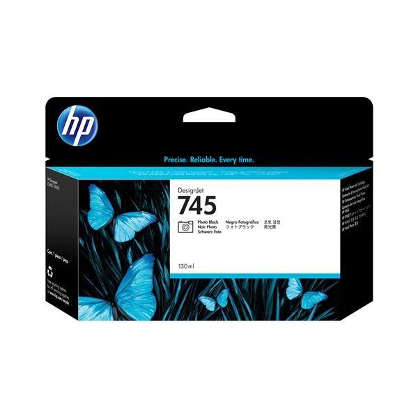 HP 745 - 130 ml - nero per foto - originale - DesignJet - cartuccia d'inchiostro - per DesignJet HD Pro MFP, Z2600 PostScript, Z5600 PostScript