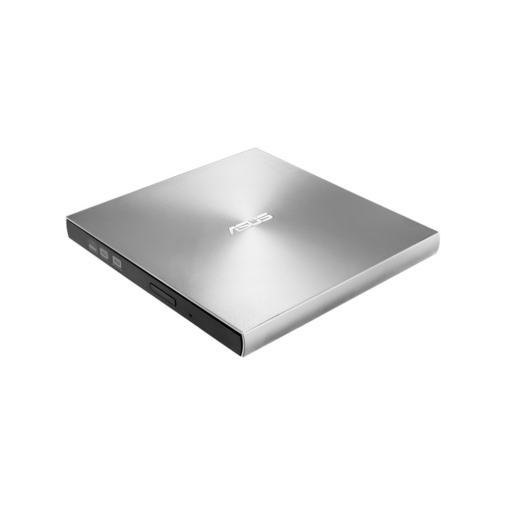 ASUS ZenDrive U9M SDRW-08U9M-U - Unità disco - DVD±RW (±R DL) - 8x/8x - USB 2.0 - esterno - argento - per 15; ROG Strix G15; ROG Zephyrus Duo 15; ROG Zephyrus G14; TUF505; ZenBook 13