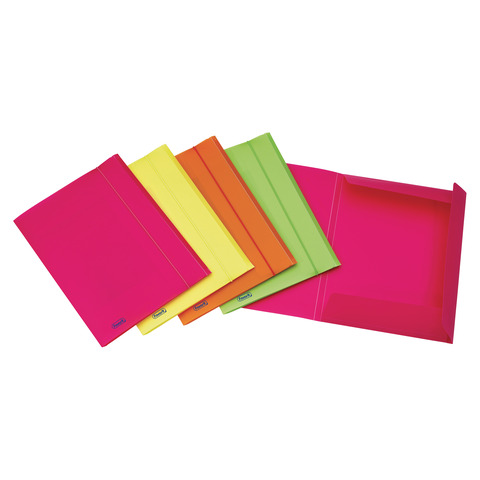 Favorit NEON - Cartelletta a 3 lembi - per 240 x 330 mm - fluorescente, disponibile in colori assortiti