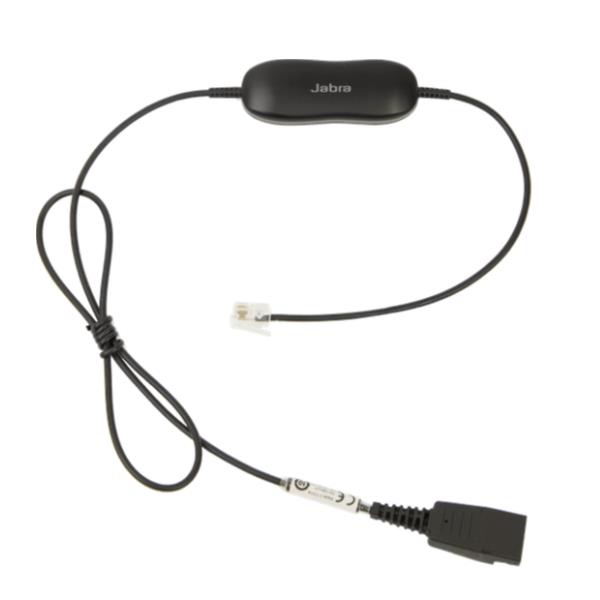 Jabra GN1216 - Cavo per cuffie - disconnessione rapida spina a RJ-9 maschio - 80 cm - per Avaya one-X Deskphone Edition 96XX; Jabra GN 2000, GN2000; BIZ 2400, 2400 3in1, GN2000