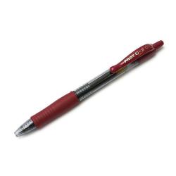Pilot G-2 - Penna a sfera - bordeaux - inchiostro gel - 0.39 mm - medio - retrattile