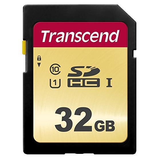 Transcend 500S - Scheda di memoria flash - 32 GB - UHS-I U1 / Class10 - UHS-I SDHC