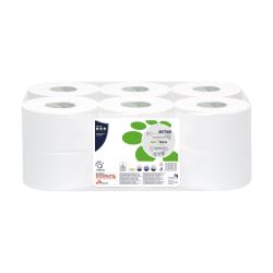 Carta igienica Mini Jumbo Bio Tech - microgoffrata - 2 veli - 16,5 gr -  diametro 19,5 cm - 9,5 cm x 150 mt - Papernet