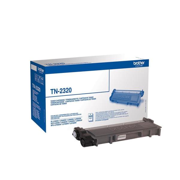 Brother TN2320 - Nero - originale - cartuccia toner - per Brother DCP-L2500, L2520, L2560, HL-L2300, L2340, L2360, L2365, MFC-L2700, L2720, L2740