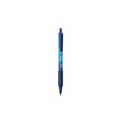 BIC Soft Feel clic - Penna a sfera - blu - 1 mm - medio - retrattile (pacchetto di 12)