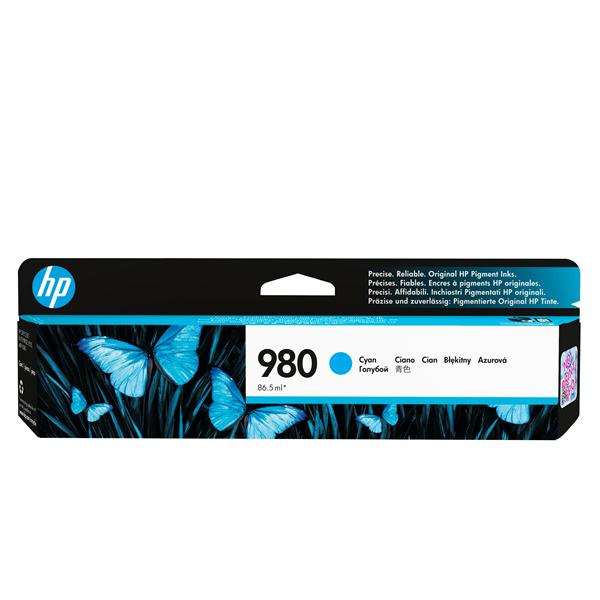 HP 980 - 86.5 ml - ciano - originale - cartuccia d'inchiostro - per Officejet Enterprise Color MFP X585; Officejet Enterprise Color Flow MFP X585