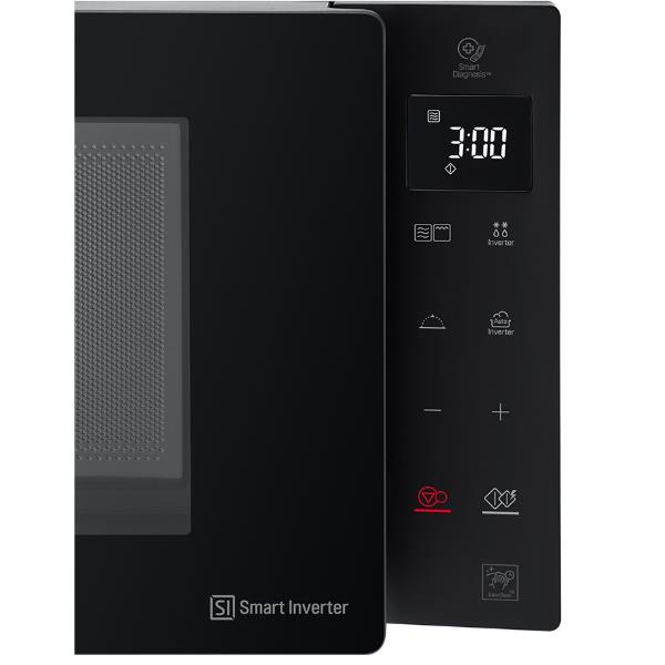 LG NeoChef MH7235GPS - Forno a microonde con grill - 32 litri - 1350 W - nero fumo