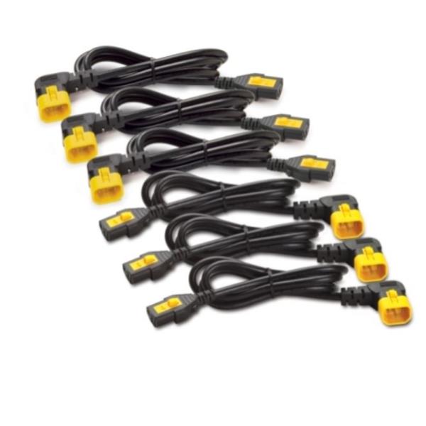APC - Cavo di alimentazione - IEC 60320 C13 a IEC 60320 C14 - 10 A - 1.22 m - connettore 90° - nero - per P/N: SCL500RMI1UC, SCL500RMI1UNC, SMTL750RMI2UC, SRT1500RMXLI, SRT1500XLI, SRT2200XLI-KR