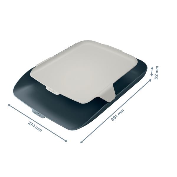 Leitz Cosy - Vassoio per lettere - per A4, C4 - grigio velluto