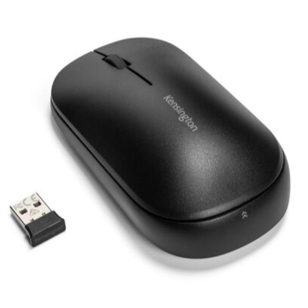 Kensington SureTrack Dual Wireless Mouse - Mouse - ottica - 4 pulsanti - senza fili - 2.4 GHz, Bluetooth 3.0, Bluetooth 5.0 LE - ricevitore wireless USB - nero