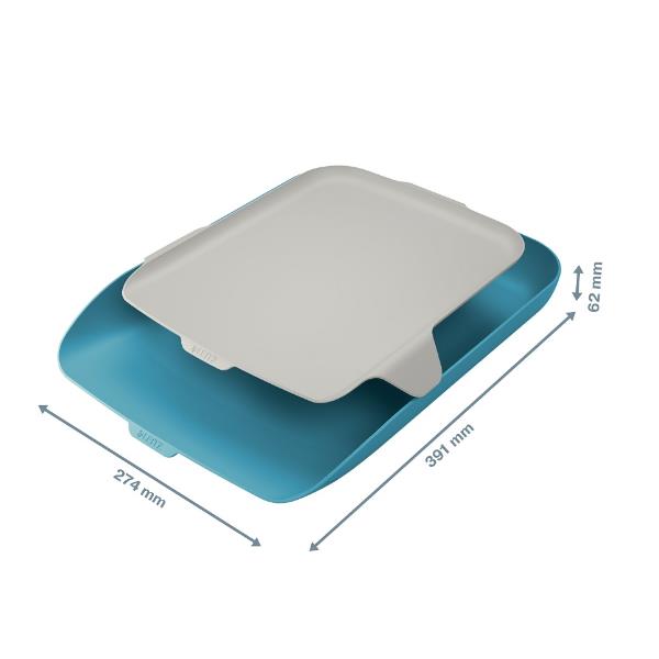 Leitz Cosy - Vassoio per lettere - per A4, C4 - blu calm