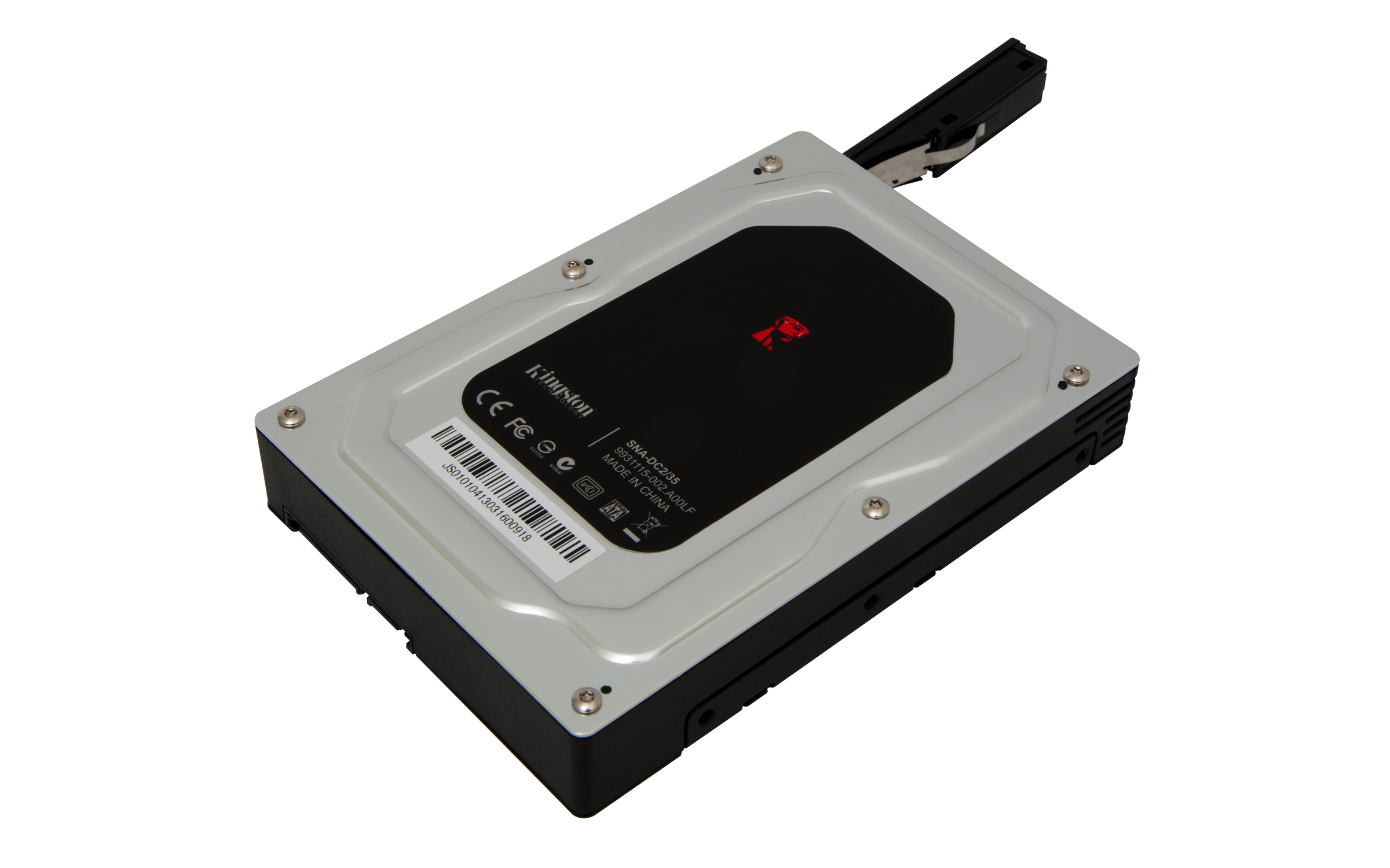 Kingston - Adattatore vano unita' di memorizzazione - da 3,5" a 2,5" - nero